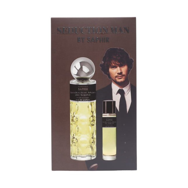 PARFUMS SAPHIR Seduction Man by Saphir Estuche Eau de parfum Cofre de regalo de perfume para hombre 200 ml + 30 ml - El envase puede variar