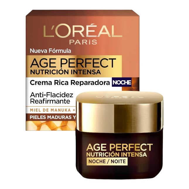 L'OREAL PARIS AGE PERFECT INTENSE NUTRITION Royal Jelly Night Cream Anti-Wrinkle and Anti-Aging Creams 50ml 