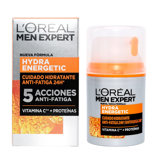 L'OREAL MEN EXPERT Hydra Energetic anti-fatigue moisturizing care cream 24h vitamin C + magnesium dispenser 50 ml 