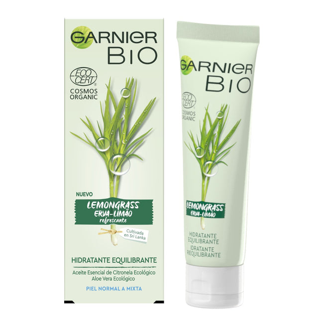 GARNIER Crema Hidratante Bio Ecocert Lemongrass refrescante 50 ml