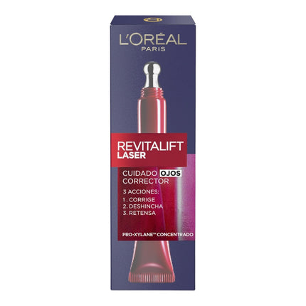 L'OREAL PARIS Revitalift laser Triple acción cuidado de ojos antiedad tubo 15 ml