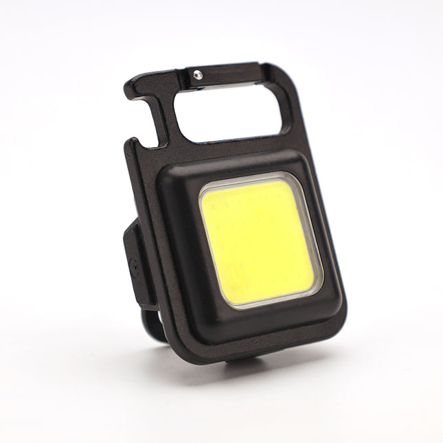 Mini Linterna LED Llavero Abrebotellas COB Linternas USB recargable Bolsillo Linternas con Magnética Abrebotellas Gancho Impermeable Mini Lámpara de Inspección para Camping Emergencia