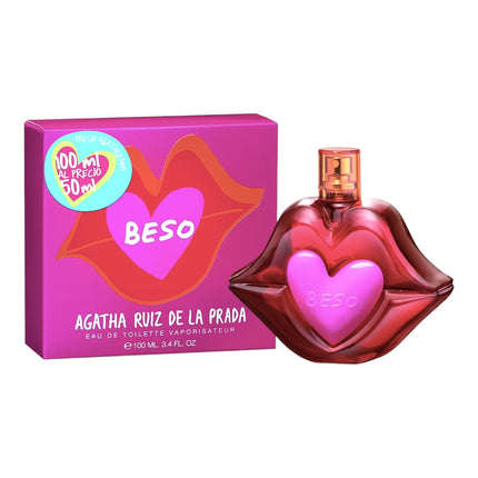 Agatha Ruiz De La Prada Kiss Eau de Toilette Spray Perfume for women 100 ml 