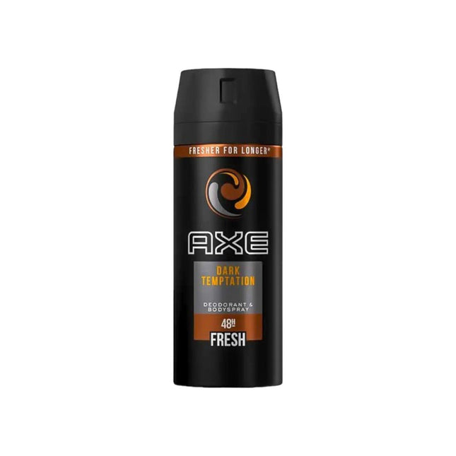 AXE DARK TEMPTATION 48H Fresh Body Spray Fragancia para hombres  Dark chocolate scent 150ml