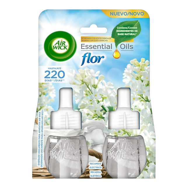 AIR WICK Essential Oils Pure Electric Air Freshener Flower Refill 2 Units 19 ml 