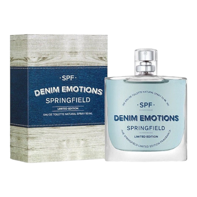 SPRINGFIELD DENIM EMOTIONS EDT SPRAY MEN Perfume For Men 50 ml 