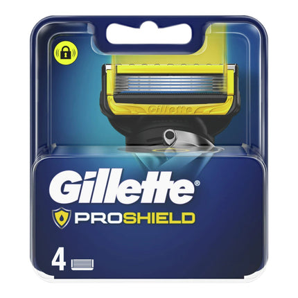 Gillette ProShield bliester de Cuchillas de Afeitar Hombre, Paquete de 4 Cuchillas de Recambio