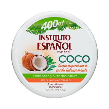 SPANISH INSTITUTE Coconut Body Moisturizing Cream Jar 400 ml 