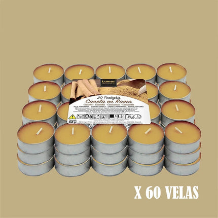 Pack 60 Velas Perfumadas TeaLights Duración Aproximadamente ±4,5 Horas Velas de Té Aromáticas