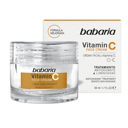 Babaria Vitamin C Facial Cream Antioxidant day and night cream provides luminosity for radiant and cared for skin 50 ml 