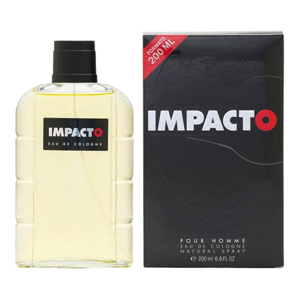 IMPACTO - Classic, Agua de Colonia Hombre Perfume Formato Spray Eau de Toilette Natural y Masculina Aroma Cítrico Fragancia Fresca Elegante y de Larga Duración 200 ml