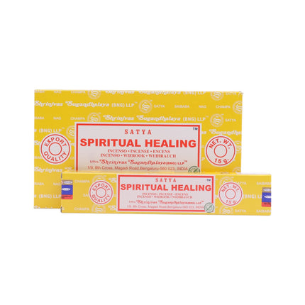 Satya Pack of 12 boxes 15g of Spiritual Healing Incense 