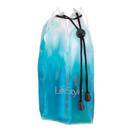 Thermal Champagne Bag Wine Cooler Cava Blue Green with Sliding Closure 