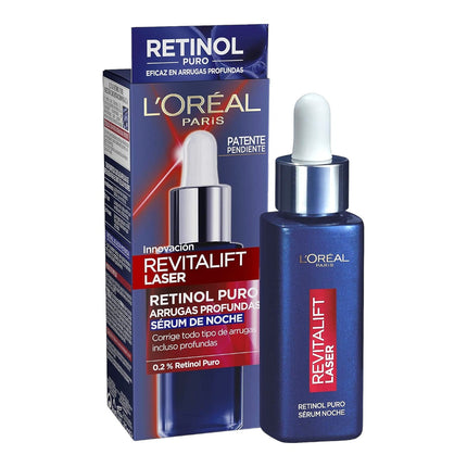 L'ORÉAL PARIS Revitalift Laser sérum de noche retinol puro arrugas profundas dosificador 30 ml