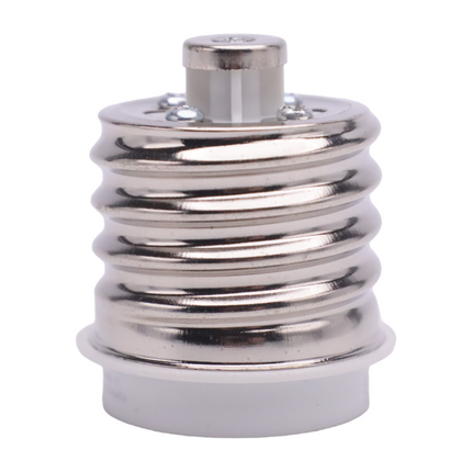 E40 to E27 Lamp Base Adapter in WHITE Adapter Converter for Lamp Holder for Light Bulbs, LED, Halogen, Energy Saving Lamp 