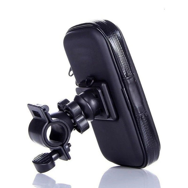 Black Waterproof Bike Mount Case for 3.5-6.3 inch Mobile Phones 