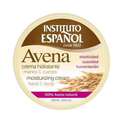 INSTITUTO ESPAÑOL Tarro Crema Hidratante Corporal Avena 400 ml