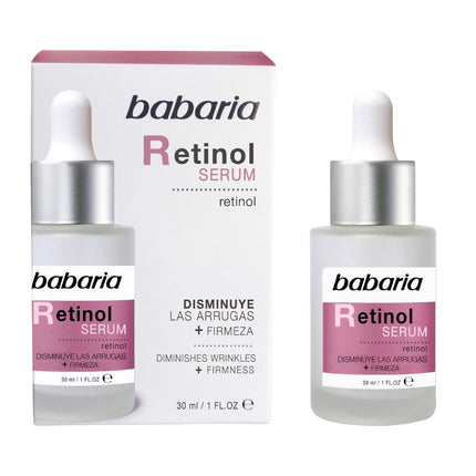 Babaria Retinol Serum Reduces Wrinkles and Provides Firmness Suitable for All Skin Types and Ages Vegan 30 ml 