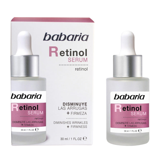 Babaria Retinol Sérum Disminuye las Arrugas y Aporta Firmeza Apto para Todo Tipo de Pieles y Edades Vegano 30 ml