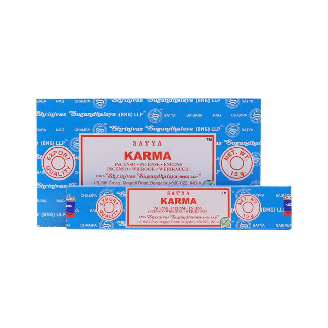 Satya Pack of 12 boxes 15g of Karma Incense 