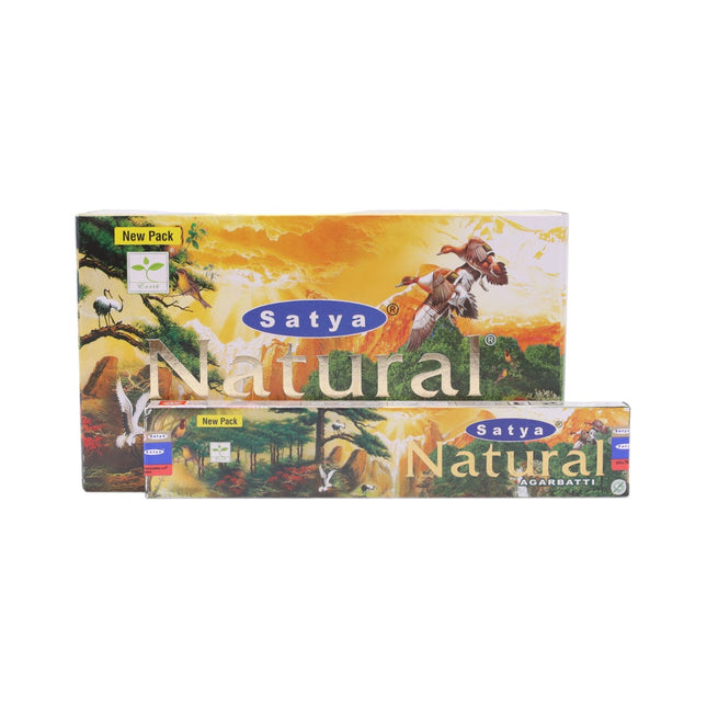 Satya Pack of 12 boxes 15g of Natural Incense 