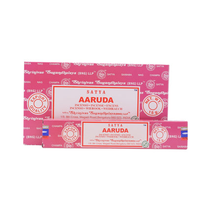 Satya Pack of 12 boxes 15g of Aaruda Incense 