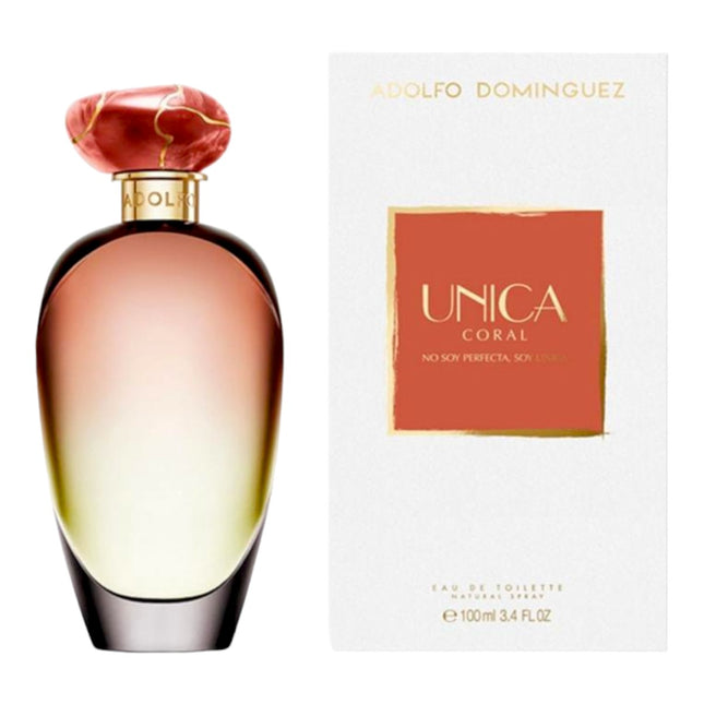 ADOLFO DOMINGUEZ  UNICA CORAL No soy perfecta, soy única Agua de Colonia para Mujeres 100 ml