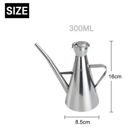 Elegant Stainless Steel Oiler 350ML 500ML 1000ML 3 Sizes to Choose From Practical and Durable 