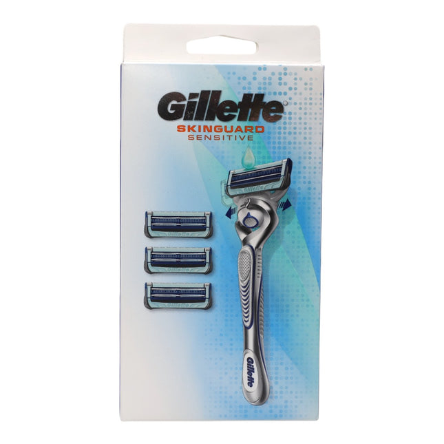 Gillette SkinGuard Sensitive Razor 1 machine + 4 heads