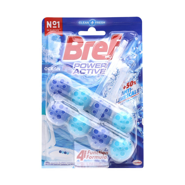 BREF Disinfectant WC Power Active hanger OCEAN Duplo - Packaging may vary 