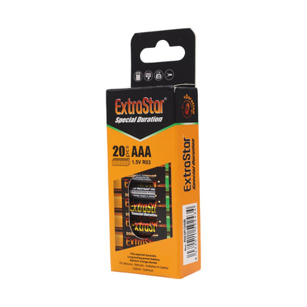 Caja de 20 pilas R03 1.5V 400mAh