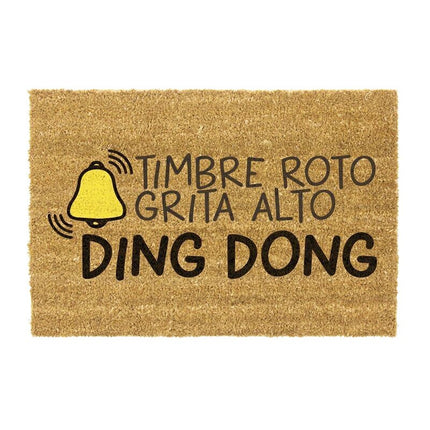 Doormat for Home Entrance Door Non-Slip Rubber Base 100% Natural Coconut Fiber Material Home Decoration 40 x 70 cm Original and Fun Coconut Fiber Mat 