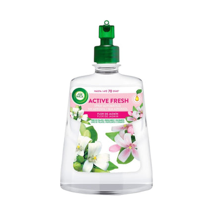 AIR WICK Active Fresh automatic air freshener Sea breeze, soft cotton, jasmine flower, lavender and lily with natural essential oils refill 228 ml