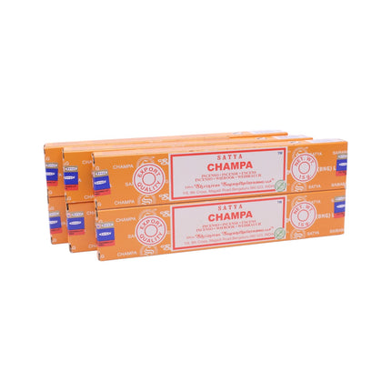 Satya Pack of 12 boxes 15g of Champa Incense 