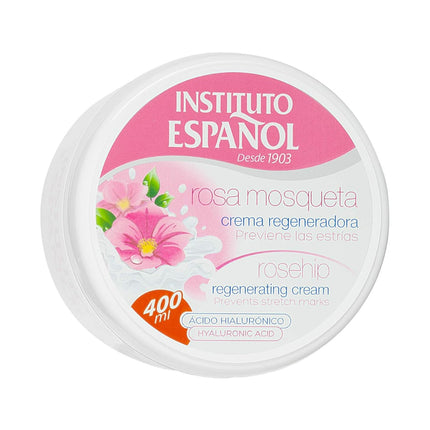 INSTITUTO ESPAÑOL Rosehip Regenerating Face and Body Cream Crema corporal Regeneradora Rosa Mosqueta la aliada perfecta para tu piel 400 ml