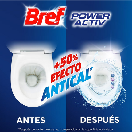 BREF Desinfectante WC Power Active colgador OCEAN Duplo - El envase puede variar