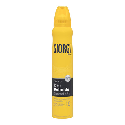 Giorgi Line Espuma Rizo Definido Control 48h, Anti Escrespamiento e Hidratación, 0% Siliconas y Alcohol 210 ml