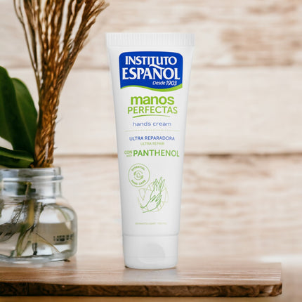 INSTITUTO ESPAÑOL Crema de Manos ultra reparadora con Pantenol Manos Perfectas 75 ml