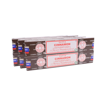 Satya Pack of 12 boxes 15g of Cinnamon Incense 