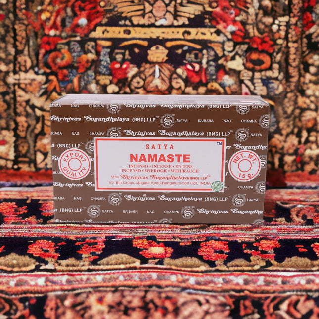 Satya Pack of 12 boxes 15g of Namaste Incense 