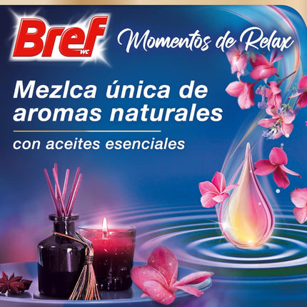 BREF Desinfectante WC Power Activ colgador Momentos De Relax Armonía Blister de 2 unidades