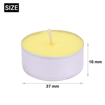 Citronella Tea Candles Tealight Scented Citronella Anti-Mosquito Citronella Candles - Pack 10/20 Candles Approx. 4.5 Hours of Combustion 