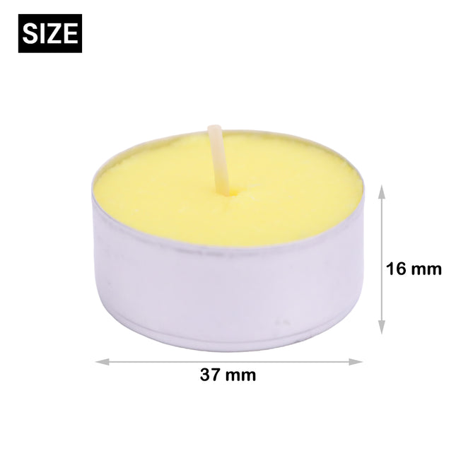 Citronella Tea Candles Tealight Scented Citronella Anti-Mosquito Citronella Candles - Pack 10/20 Candles Approx. 4.5 Hours of Combustion 