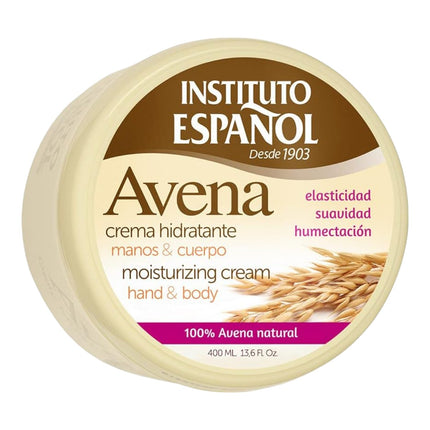 SPANISH INSTITUTE Jar of Oatmeal Body Moisturizing Cream 400 ml 