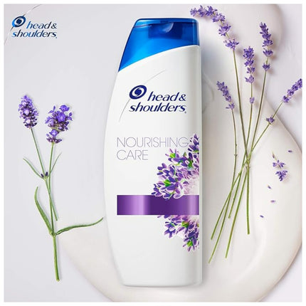 H&S Champú Anticaspa Olor Lavanda Nutre & Cuida hasta Un 100% de Protección Contra La Caspa 270 ml - El envase puede variar