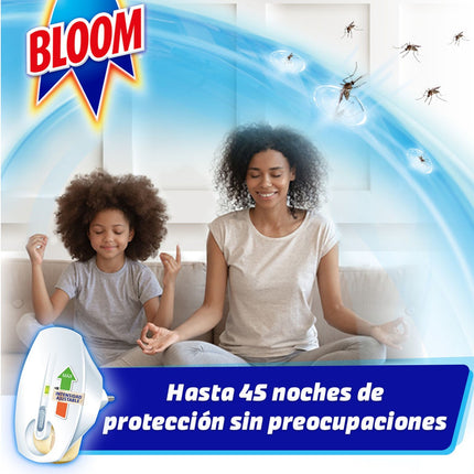 BLOOM continuous electric flying insecticide anti-mosquitoes 2 refills 18 ml 