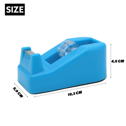 Tape Dispenser for Desk and Office, Tape Dispenser with Weight and Non-Slip Base, Tape Holder for Rolls up to 35m 