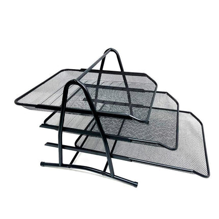 2, 3 or 4 Tier Metal Desk Organizer Tray for Papers, Sheets and Documents for Office or Personal Use 