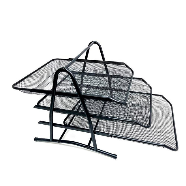 2, 3 or 4 Tier Metal Desk Organizer Tray for Papers, Sheets and Documents for Office or Personal Use 