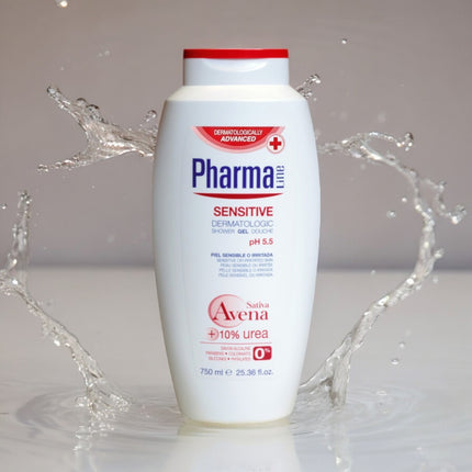 PharmaLine Shower Gel for sensitive or irritated skin Silicone and paraben free 750 ml 